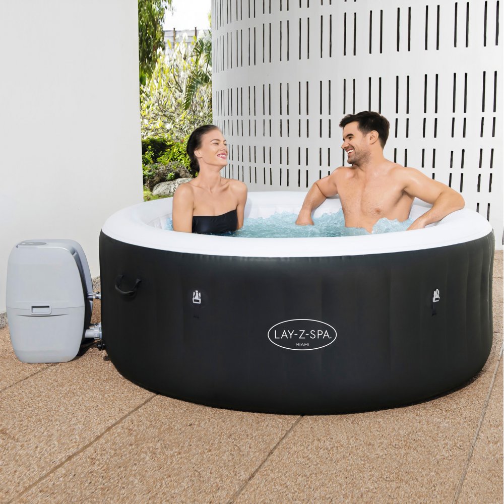 spabad – Lay-Z Spa Miami Airjet | Bestway uppblåsbart spabad 2-4 personer