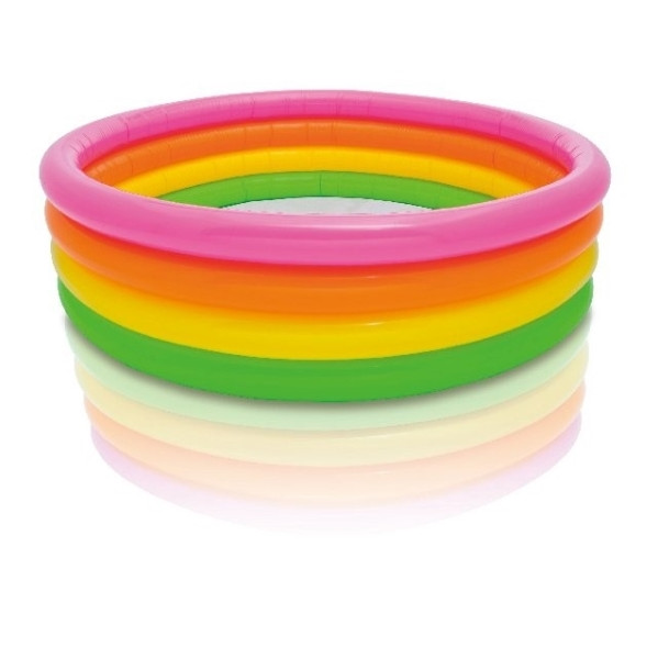pool – Intex Sunset Glow Pool, Uppblåsbar pool, 780 l, Rund, 3 År, Sunset Glow Pool, Vinyl