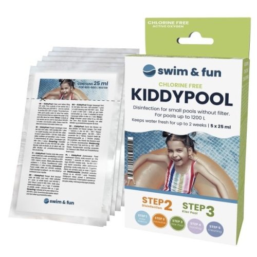 Swim&Fun KiddyPool för små pooler upp till 1200 L - 5 x 25 ml pool – Swim&Fun KiddyPool för små pooler upp till 1200 L - 5 x 25 ml