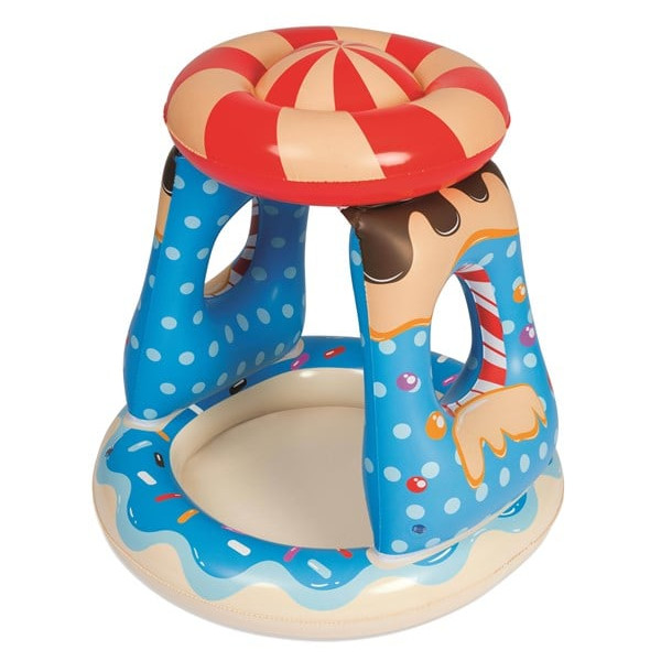 Bestway Candyville Toddler Inflatable Paddling Pool with Sunshade