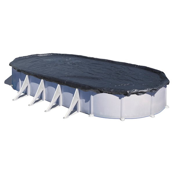 GRE Pool Cover Winter for Oval Pool Size 610 x 375 cm
