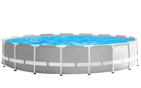 Intex 26732NP, 24311 l, Pool med ram, Vuxen och barn, Stege, Blå, Grå, 99,7 kg pool – Intex 26732NP, 24311 l, Pool med ram, Vuxen och barn, Stege, Blå, Grå, 99,7 kg