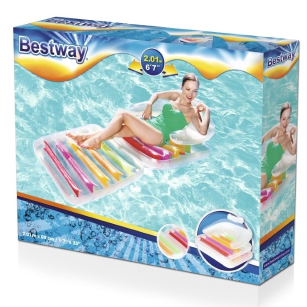 Bestway 43023, Multifärg, Badfåtölj, Vinyl, 90 kg, 890 mm, 2010 mm pool – Bestway 43023, Multifärg, Badfåtölj, Vinyl, 90 kg, 890 mm, 2010 mm