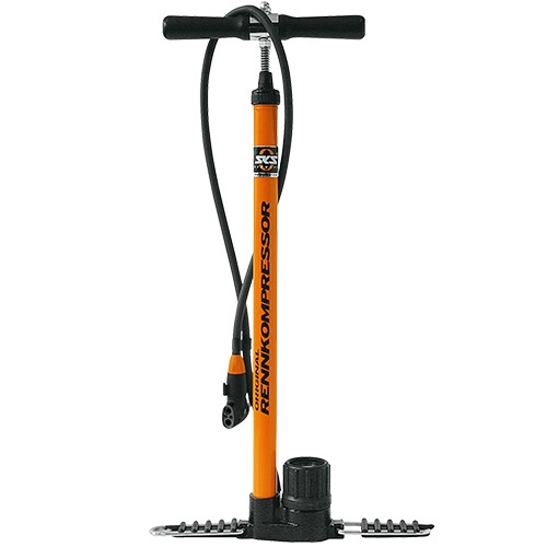 pool – SKS RENNKOMPRESSOR, Golvluftpump, Cykel, Orange, T-grepp, 16 Bar, Metall, Stål