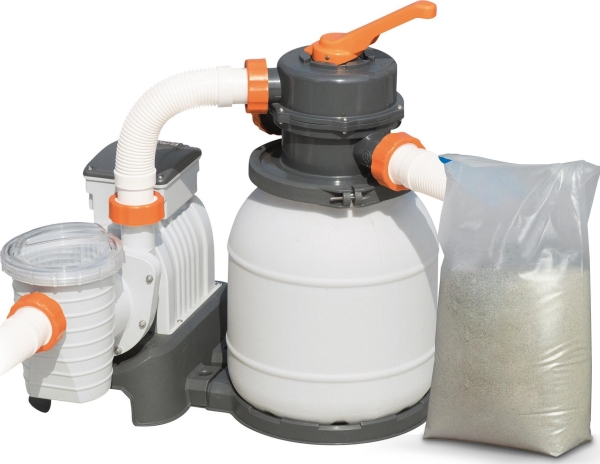 Smelio filter Bestway 58497 kapacitet 6056 l/h + 25 kg sand set filterpump – Smelio filter Bestway 58497 kapacitet 6056 l/h + 25 kg sand set