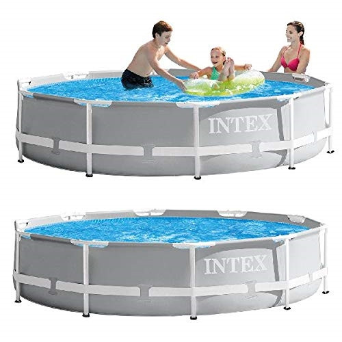 Intex PrismFrame, 4485 l, Pool med ram, Vuxen och barn, Blå, Grå, 19,5 kg pool – Intex PrismFrame, 4485 l, Pool med ram, Vuxen och barn, Blå, Grå, 19,5 kg
