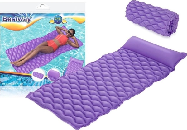 Bestway uppblåsbar plasmadrass/loungemadrass lila 213 x 86 cm Bestway 44020 pool – Bestway uppblåsbar plasmadrass/loungemadrass lila 213 x 86 cm Bestway 44020