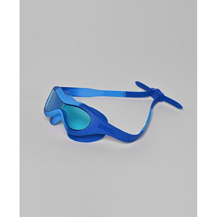 pool – Arena Spider Kids Mask, Unisex, En storlek, Blå, Silikon, Ljusblå, Polykarbonat