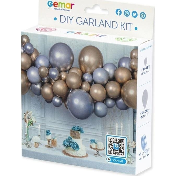 Girlanda balonowa DIY Srebrno-złota SHINE, 65 szt. 31386 pool – Girlanda balonowa DIY Srebrno-złota SHINE, 65 szt. 31386