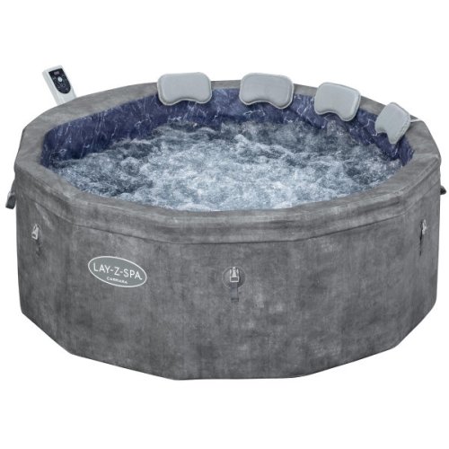 Bestway Lay-Z-Spa 6001V, 850 L, 6 person(er), Rund, Bubbel/Jet-massage, ABS, Polypropylen (PP), Polyvinylklorid (PVC), Grå pool – Bestway Lay-Z-Spa 6001V, 850 L, 6 person(er), Rund, Bubbel/Jet-massage, ABS, Polypropylen (PP