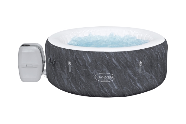 Bestway Lay-Z-Spa 60175, 669 L, 4 person(er), Rund, Bubbel/Jet-massage, Grå, Vit, 40 °C pool – Bestway Lay-Z-Spa 60175, 669 L, 4 person(er), Rund, Bubbel/Jet-massage, Grå, Vit, 40 °C